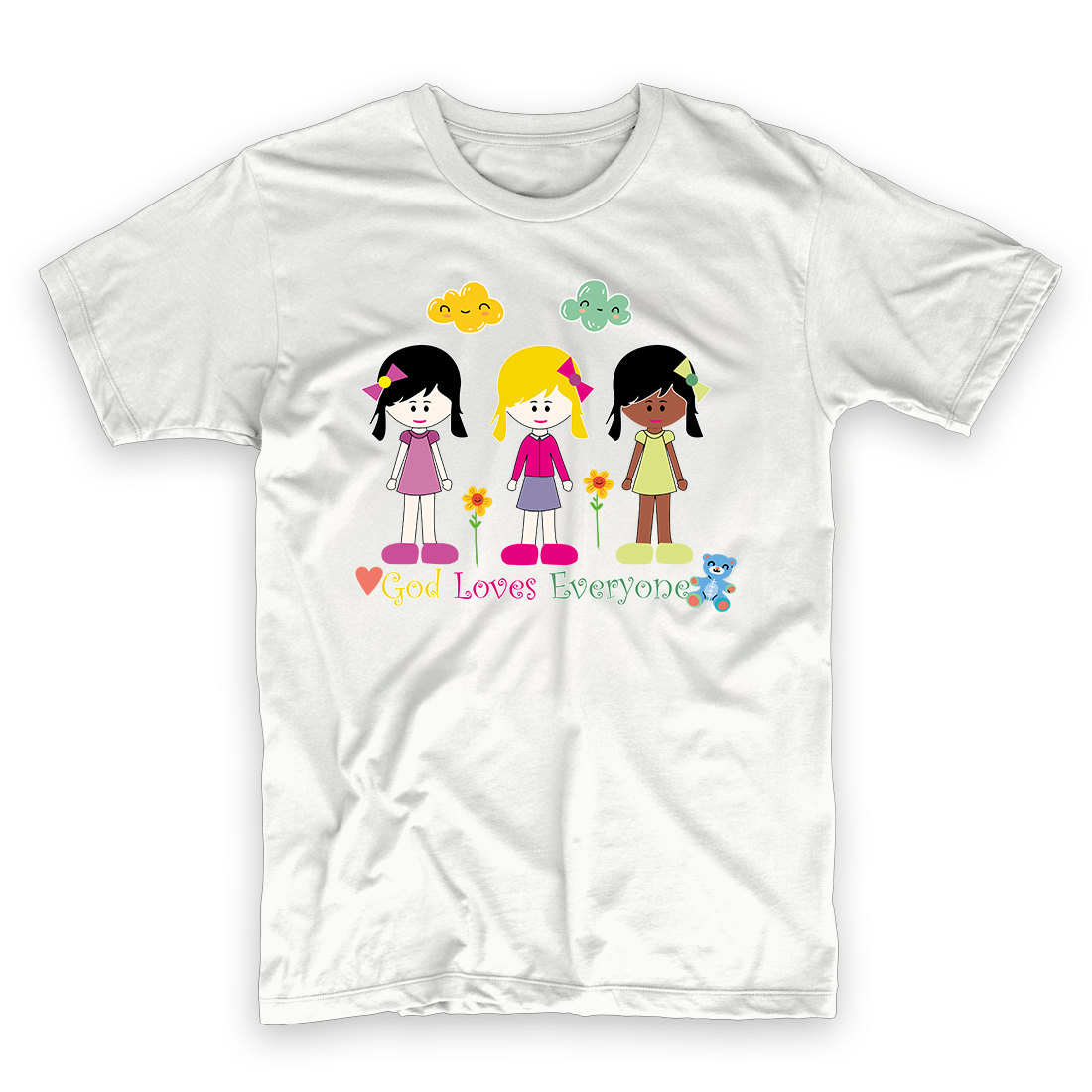 T-shirt Kids Girls God