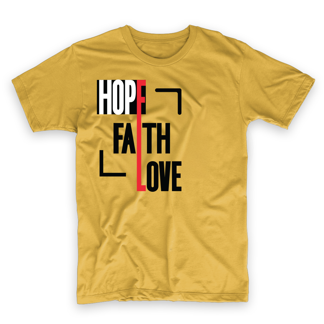 T-shirt Men Hope Fath Love