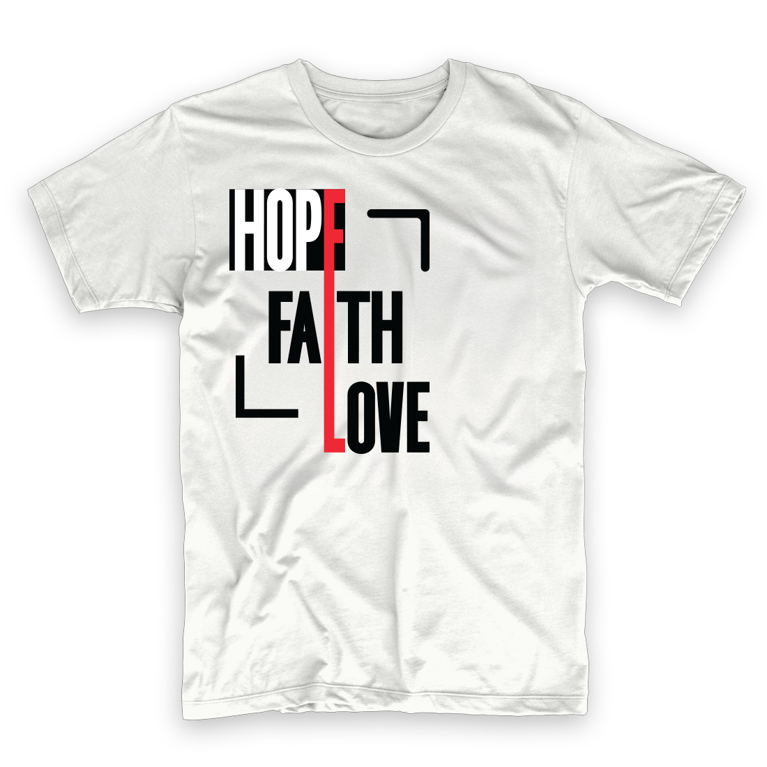 T-shirt Men Hope Fath Love