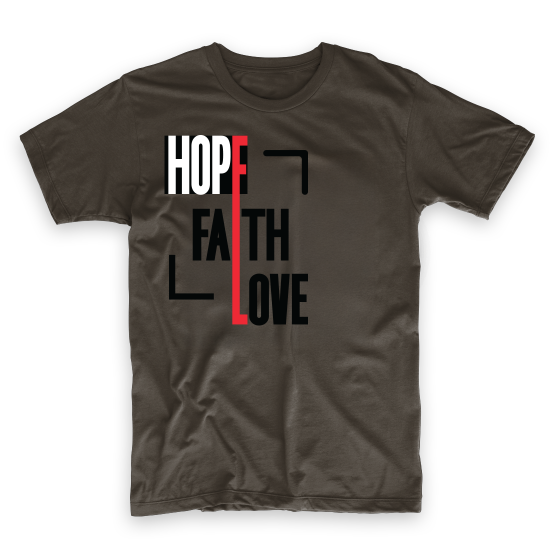 T-shirt Men Hope Fath Love