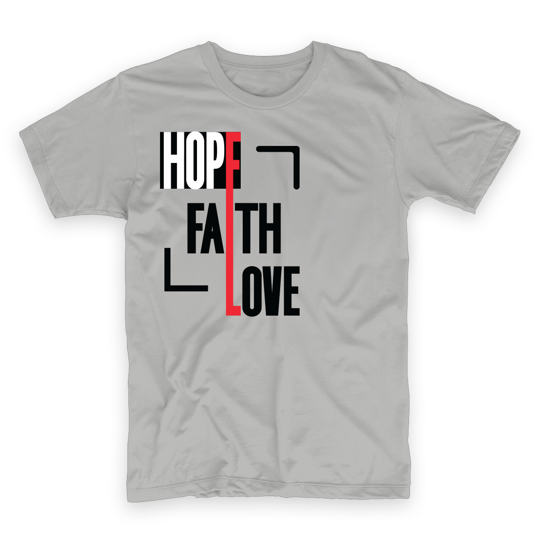 T-shirt Men Hope Fath Love